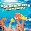 Archie McPhee Aquarium Fish Finger Puppets - Set of 4 (Cowfish, Red Passion Discus, Bicolor Angelfish, Seahorse) view 2