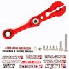 Aluminum Tie Rod & 25T Servo Horn Upgrade Parts for 1/8 Arrma Typhon Kraton Talion Outcast Notorious 6S BLX, 1/7 Limitless Infraction Mojave 6S BLXReplace AR340061 AR330230 (Red) view 2