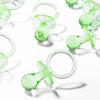 50 Pieces 2.75 Inch Baby Pacifier Baby Shower Plastic Pacifier for Baby Shower Pacifier, Baby Shower Gender Show Party Decoration DIY Birthday Party Gift (Green) view 4