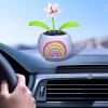 Solar Powered Dancing Swinging Flower Car Ornament, Bobblehead Dancer Window Sun Catcher, Car Dashboard Decorations, Automatic Swing Dancing Flower, for Home Desk Window Decoration view 2