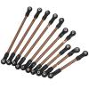 RC Car Accessories Compatible with Traxxas for TRX4 for Defender for Bronco 1/10 RC Car 10pcs Metal Suspension Links Link Rod Linkage 324mm Wheelbase view 1