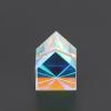 EUVAROMEX Optical RGB Dispersion Glass Prism X Cube Prism Creative Cabin Shape Square Iridescent Suncatchers Crystal Prism for Physics Teaching,Photography Props/3766 view 3