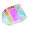 EUVAROMEX Optical RGB Dispersion Glass Prism X Cube Prism Creative Cabin Shape Square Iridescent Suncatchers Crystal Prism for Physics Teaching,Photography Props/3766 view 4