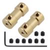 1PC Motor Shaft Coupling Coupler Connector Sleeve Adapter Brass Transmission Joint for RC Boat Car Airplane(2.3mm to 3.17mm) view 2