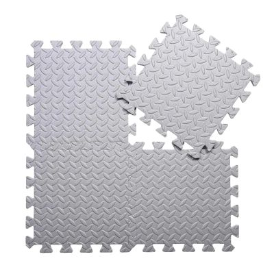 20Pcs Colorful Eva Foam Puzzle Mat for Baby Anti-Slip Gym Floor Mat for Workout Home Interlocking Foam Play Mat Rugs for Bedroom(White-30x30cm,4PCS)