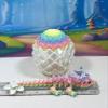 3D Printed Baby Dragon with Dragon Egg, 6" Articulated Rainbow Cherry Blossom Dragon, Fidget ADHD AutismToy, Executive Desk Toy IHWBD011-WE view 2