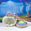 3D Printed Baby Dragon with Dragon Egg, 6" Articulated Rainbow Cherry Blossom Dragon, Fidget ADHD AutismToy, Executive Desk Toy IHWBD011-WE view 4