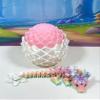3D Printed Baby Dragon with Dragon Egg, 6 Inches Articulated Cherry Blossom Dragon, view 1
