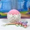 3D Printed Baby Dragon with Dragon Egg, 6 Inches Articulated Cherry Blossom Dragon, view 2