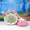 3D Printed Baby Dragon with Dragon Egg, 6 Inches Articulated Cherry Blossom Dragon, view 3