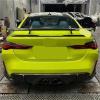 Carbon Fiber Rear Trunk Lip Spoiler Boot Wings Compatible For BMW M1 M3 M4 M5 M6 G22 G23 G80 G82 G14 F32 F36 Facelift Accessories(Real Carbon Fiber) view 2