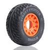 112mm 1/8 1/10 RC Short Course Truck Wheels and Tires Set 12/14/17mm Hex for 1/10 RC Off-Road Car Traxxas TRX4 Slash Arrma Losi Tenacity Redcat Hpi HSP RC Scale Racing Car and refit Use W20 (Orange) view 3