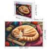1000 Piece Jigsaw Puzzle - Dreamy Cat - Animal Puzzle for Kids and AdultsChallenging and Fun GameRelaxing Puzzles for Stress ReliefBrain Teaser Jigsaw Puzzles  Improves Focus and Memory view 2