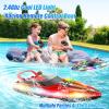Toileum RC Boat with LED Lights, 40+ Mins, Self-Righting Waterproof Remote Control Boat for Pools, Lakes, Bathtubs, Summer Water Toys for Kids, Radio Controlled Watercraft (Red) view 2