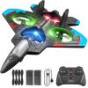 4DRC V32 Foam Remote Control Airplanes RC Planes for Kids Adults, RC Airplane Fighter Jet with Light, 360 Flip Fighter Jet Toys, Stunt Roll, Airplane Toy Gifts for Kids Boys view 1