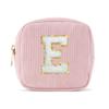 Pocmimut Unique Makeup Bag,Teen Girl Gifts Trendy Stuff for 6 7 8 9 10 11 12 Year Old Girls,Initial Makeup Pouch for Birthday Gift Graduation Gifts,E view 1