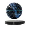 WUPYI Levitating Globe Magnetic Floating Globe Night Light Constellation Ball with LED Light Display Cool Tech Children Educational Gift Home Office Desk Decor (Black-Clock Base) view 1