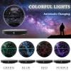 WUPYI Levitating Globe Magnetic Floating Globe Night Light Constellation Ball with LED Light Display Cool Tech Children Educational Gift Home Office Desk Decor (Black-Clock Base) view 2
