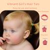 100PCS Elastics Hair Ties,Toddler Hair Soft Finger Baby Rubber Bands,Multicolor Ponytail Holder Hair Accessories With Start And Flower Hair Clip for Kids and Girls view 3