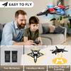 4DRC V31 Foam RC Planes Remote Control Airplanes for Kids Adults 4-7 8-16, Remote Control Planes Fighter Jet with Light, 360 Flip Fighter Jet Toy, Gravity Sensing, Stunt Roll, Gifts for Kids Boys view 4