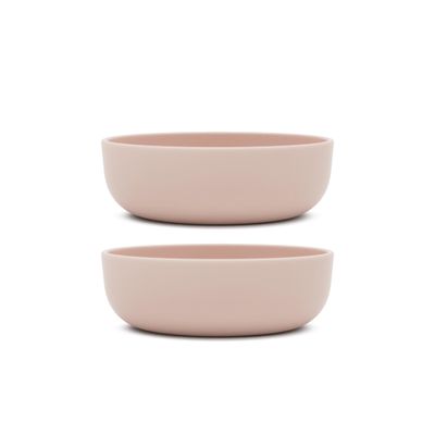 Lalo 2 Pack Silicone Bowls with Rigid Core - Non-toxic Grade Silicone Bowls for Toddlers and Kids Ages 12 Months+, BPA-Free, Dishwasher Safe, Non-suction