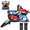 4DRC V31 RC Plane with Camera, Foam Remote Control Drones with Camera for Kids Adults 8-12 12-16, Remote Control Airplane Fighter Jet with Light, 360 Flip Fighter Jet Toy view 1