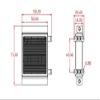 RC Accessories RC Hydraulic Simulate Radiator with Full Copper Tube Sheet for Huina 1/14 1/12 RC Excavator Bulldozer Loader Heat Sink Car Parts view 2