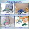 3D Printed Dinosaur, 3D Printed Animals Dragon Fidget Toy Adult Desk, Poseable Dino Skeletons with Articulated Joints, Easter Basket Stuffers, Home Decor, Stress Relief Toy for Autism (Ankylosaurus) view 3