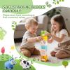 BOBOBELL Animal Soft Baby Blocks,Silicone Squeeze Building Blocks Stacking Toys for Babies,Early Learning Touch Bath Educational Toys with Numbers Animals Fruits Texture Baby Gifts Easter Basket view 2