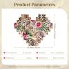 Animal Tiger Leopard Print Rose Flower Print Heart Shaped Building Brick Block Puzzle, Personalized Custom Gift for Men and Women view 4