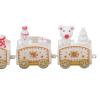 Christmas Train Decorations Set - Red, Green, White Trains for Weddings, Parties, Valentine's Day, New Year's, and More - 12-Piece Set view 3