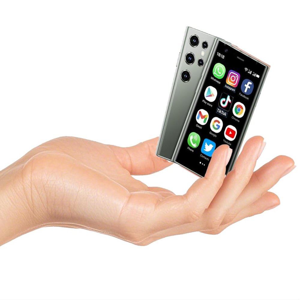 Mini Galaxy S24 SmartPhone - World's most Small S24 Ultra 4G LTE Mobile Smart Andoriod Mini Phone, Great Children Teenagers Gift, Pocket Phone Micro 3" Touch Screen 2GB/16GB Tiny Galaxy S24 Look Alike