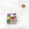 Assorted Opaque Dice with Numbers D3 (d6 1-3 Twice) 16mm (5/8in) Pack of 15 Wondertrail view 2