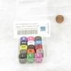 Assorted Opaque Dice with Numbers D3 (d6 1-3 Twice) 16mm (5/8in) Pack of 15 Wondertrail view 4