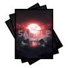 100 PCS MTG Card Sleeves, TCG Card Protective Sleeves Size is 2.6 x 3.6 in Applicable to OCG CCG DTCG PTCG, Fit Standard Size Cards (Red Moon) view 1