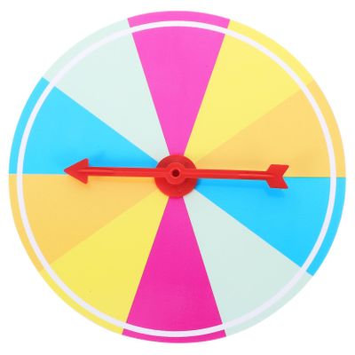 ABOOFAN Party Prize Wheel Rotating Game Spinner Raffle Prize for Adults Party Game Props Lottery Turntable