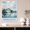 Jigsaw Puzzle 1000 Pieces for AdultsNewcastle Upon Tyne Vintage Travel PosterTeens Boys Girls Puzzles Difficult Thick Sturdy Pieces Challenging Puzzle for Party Games50x70cm-BB88 view 2