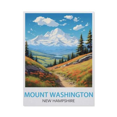 1000PcsVintage Travel Posters Mount Washington New HampshireJigsaw Adult Decompression Game Puzzle Students Toy for Children Christmas Birthday Gifts75x50cm-BF4