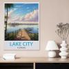 1000PcsLake City Florida Vintage Travel PosterJigsaw Adult Decompression Game Puzzle Students Toy for Children Christmas Birthday Gifts50x70cm-BE24 view 2