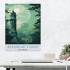 1000PcsBeauanmont Tower Michig Vintage Travel PosterJigsaw Adult Decompression Game Puzzle Students Toy for Children Christmas Birthday Gifts75x50cm-BH4 view 3