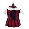 18 inch Doll Outfit-School Plaid Jumper Include Blouse and Hair Accessory/Add on Option: Sock and Shoe (Doll is not Included) (Zip Jumper Only, Plaid 94) view 1