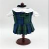 18 inch Doll Outfit-School Plaid Jumper Include Blouse and Hair Accessory/Add on Option: Sock and Shoe (Doll is not Included) (Zip Jumper,Sock,Matte Black Shoe, Plaid 96) view 2