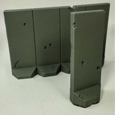 28mm Blast Walls, Distressed - 28MSCE025