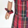 18 inch Doll Outfit-School Plaid Jumper Include Blouse and Hair Accessory/Add on Option: Sock and Shoe (Doll is not Included) (Zip Jumper Only, Plaid 68) view 3