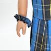 18 inch Doll Outfit-School Plaid Jumper Include Blouse and Hair Accessory/Add on Option: Sock and Shoe (Doll is not Included) (Zip Jumper,Sock,Matte Black Shoe, Plaid 92) view 3