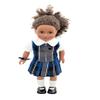 18 inch Doll Outfit-School Plaid Jumper Include Blouse and Hair Accessory/Add on Option: Sock and Shoe (Doll is not Included) (Zip Jumper,Sock,Matte Black Shoe, Plaid 32) view 1