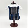 18 inch Doll Outfit-School Plaid Jumper Include Blouse and Hair Accessory/Add on Option: Sock and Shoe (Doll is not Included) (Zip Jumper,Sock,Matte Black Shoe, Plaid 32) view 2