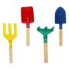 JOINPAYA 4pcs Boy Girl Garden Planting Tool Set Fork Shovel Rake for Boy Girl Beach Sandbox and Garden Play Lightweight and Safe for Little Hands view 1
