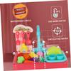 KOMBIUDA 1set Electric Dishwasher Toy Boys and Girls Kitchen Play House Appliance Fun Simulation Rotating Faucet Environmental Awareness Development Random Accessories view 3