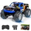 SEKAIHT Waterproof RC Monster Truck Amphibious Remote Control Trucks 13In Big Off Road RC Cars for Kids 4WD 360 Rotation Two Rechargeable Batteries Gifts for Boys Girls Age 4-12 Pool Toys (Blue) view 1